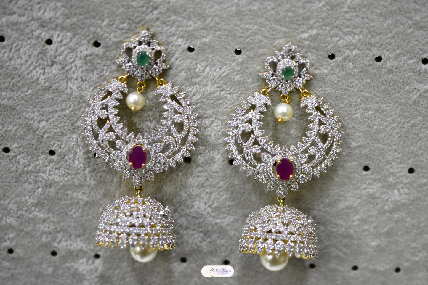 Long CZ Ear Rings