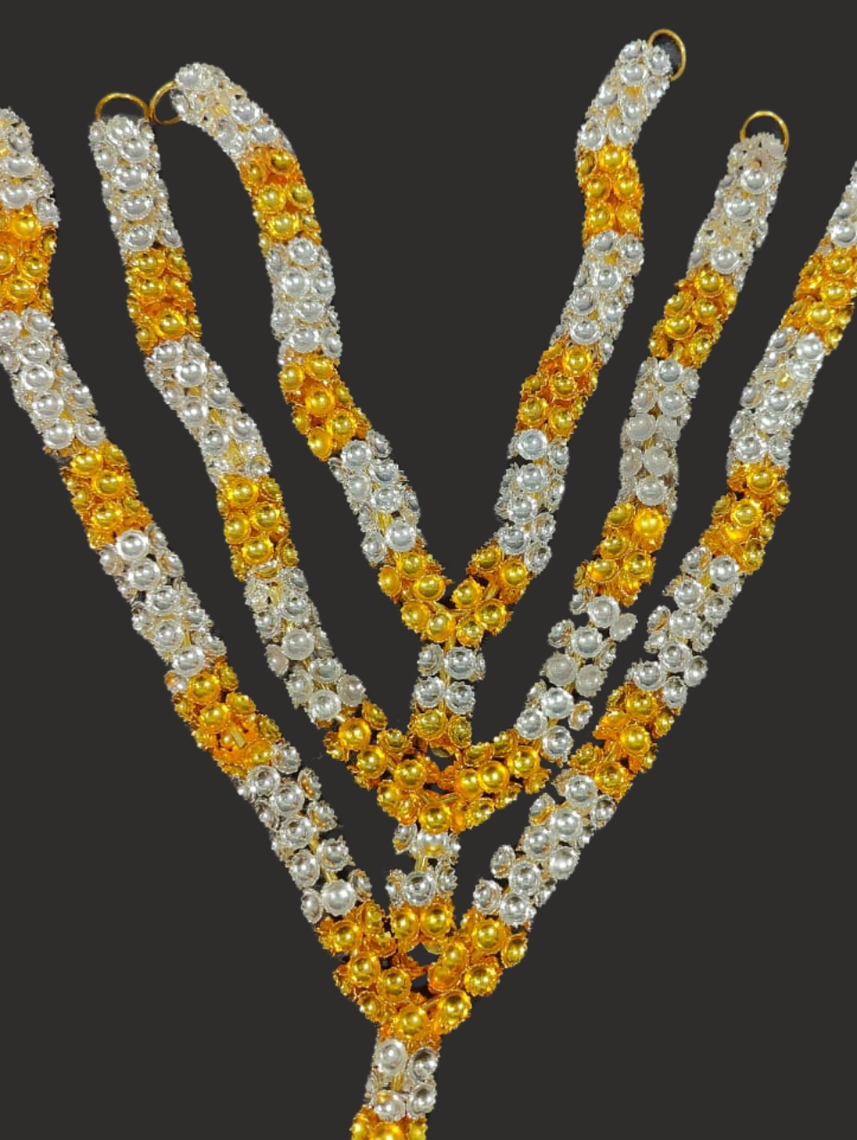 White Metal Garland