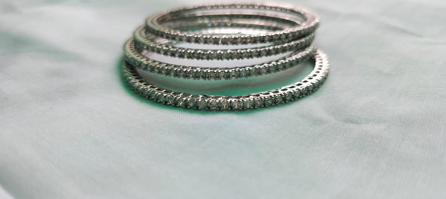 CZ bangles (Set of 4)