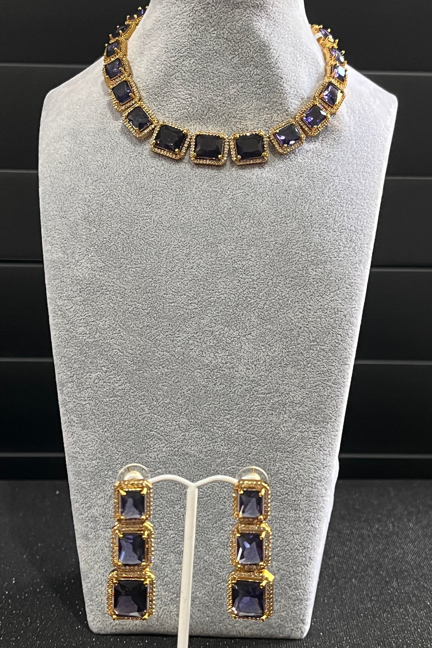 Purple Stone Necklace
