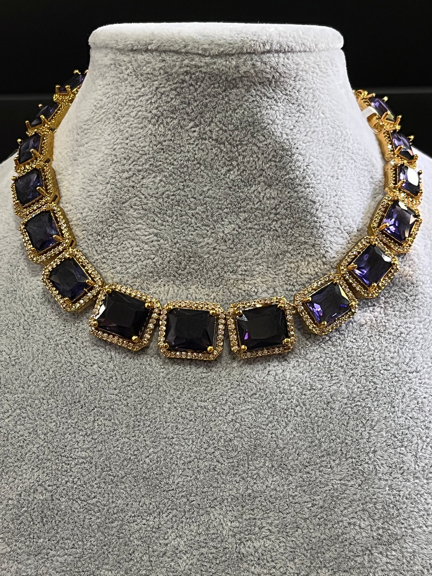 Purple Stone Necklace