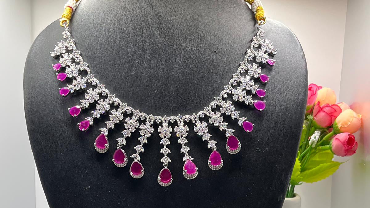 Beautiful CZ Necklace set