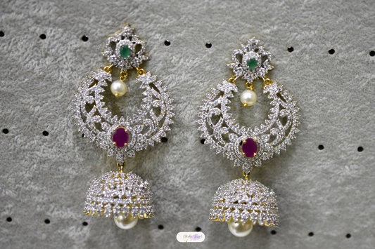 Long CZ Ear Rings