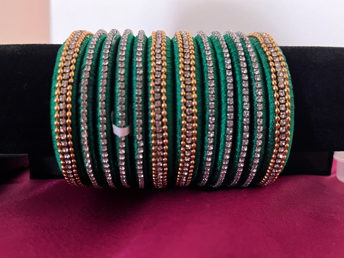 Silk thread bangles - Size 2.6