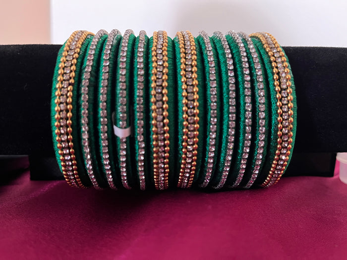 Silk thread bangles - Size 2.6