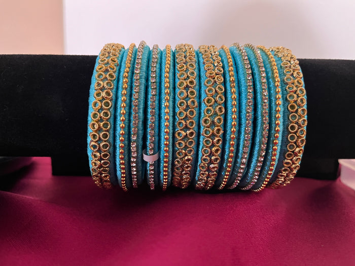 Silk thread bangles -Size 2.8