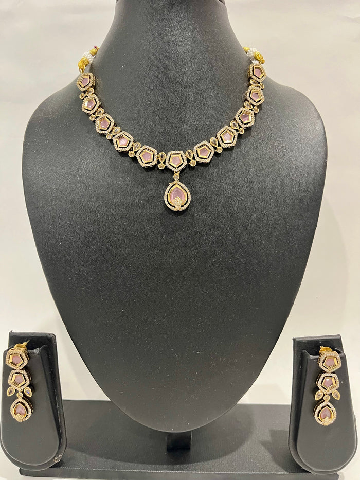 Victorian Chain set- Blush pink