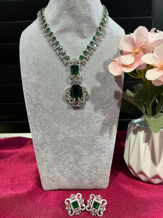 American Diamond Necklace Set