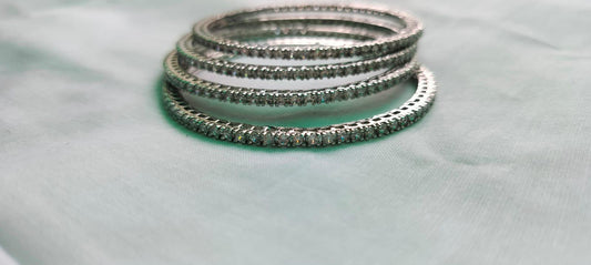 CZ bangles (Set of 4)
