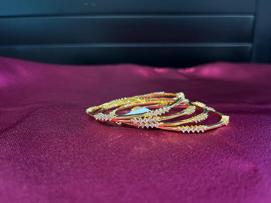 Antique Bangles with CZ stones