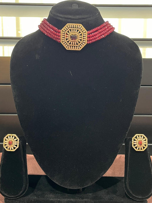 Choker Set with Beads