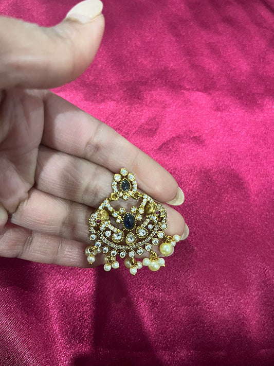 Victorian Earrings with Pearls Hangings