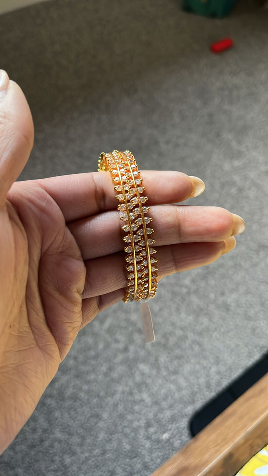 Antique CZ stone Bangles
