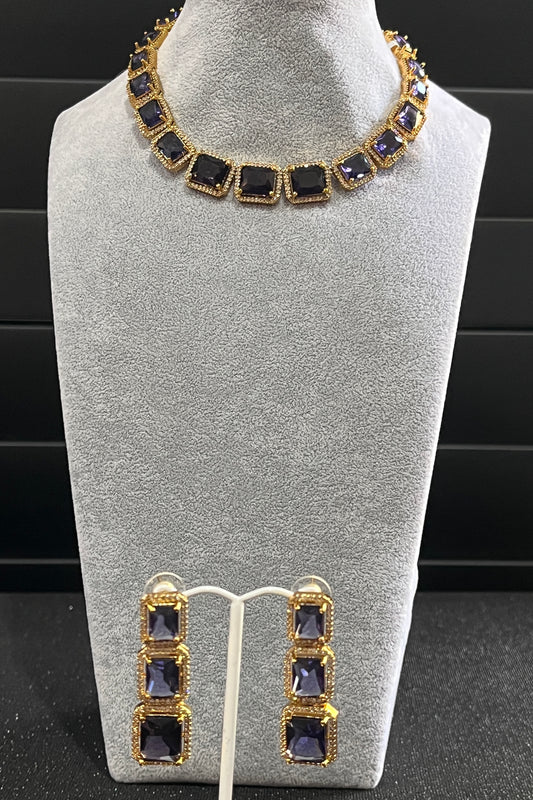 Purple Stone Necklace