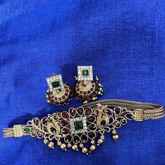 Kempu Jadau Choker Set