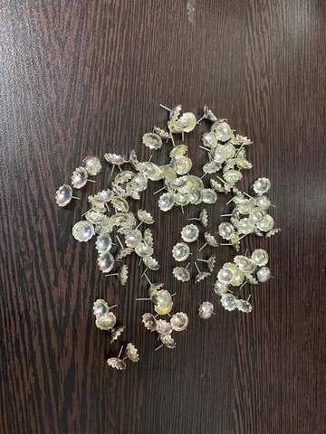 White Metal Flowers