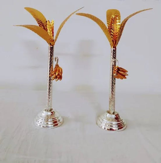 White Metal Banana Tree